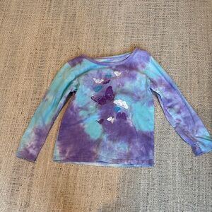 Purple and Blue Kids Butterfly Shirt